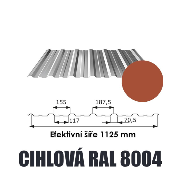 Trapézový plech T18 ECO 0,5mm ŠEDÁ (1)
