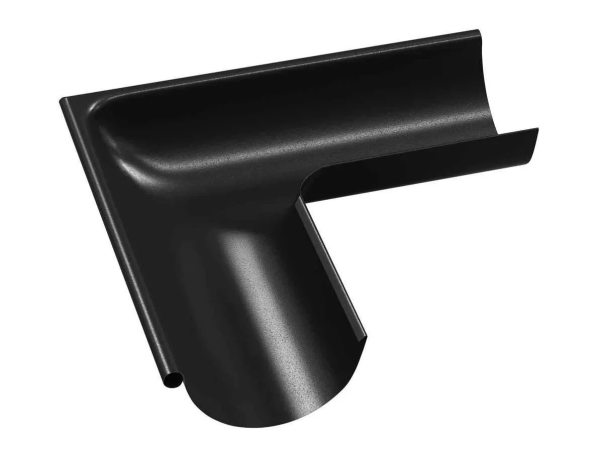 Barevný roh okapového žlabu vnější GUTTA 330 mm černá RAL 9005 (1)