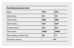 Střešní plechový panel FIT (10)