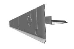 Závětrná lišta II spodní